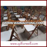 Direct factory factory price wood folding bamboo chairs for event and birthday